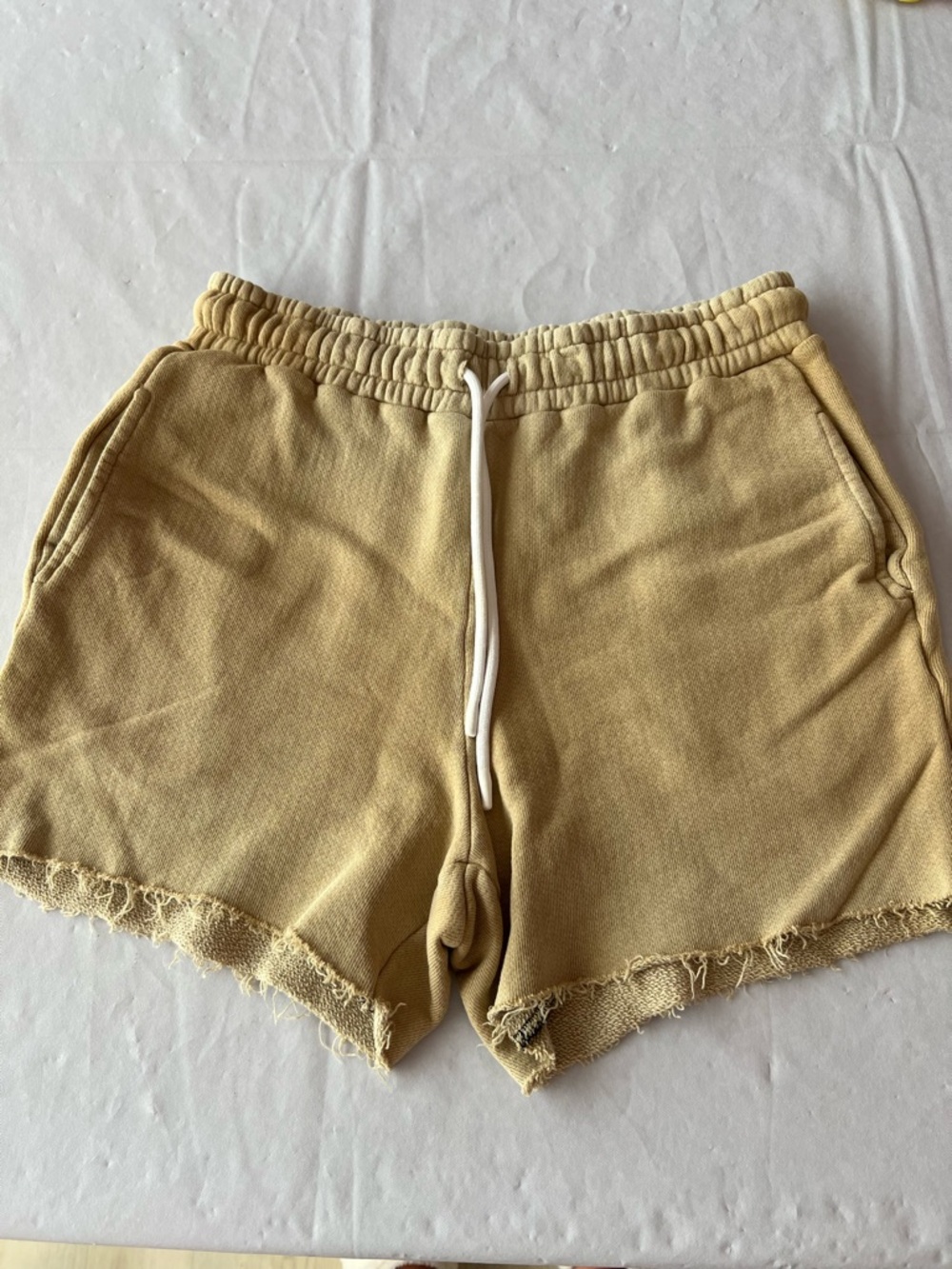 Cotton Citizen Women's Athletic Shorts in Mustard